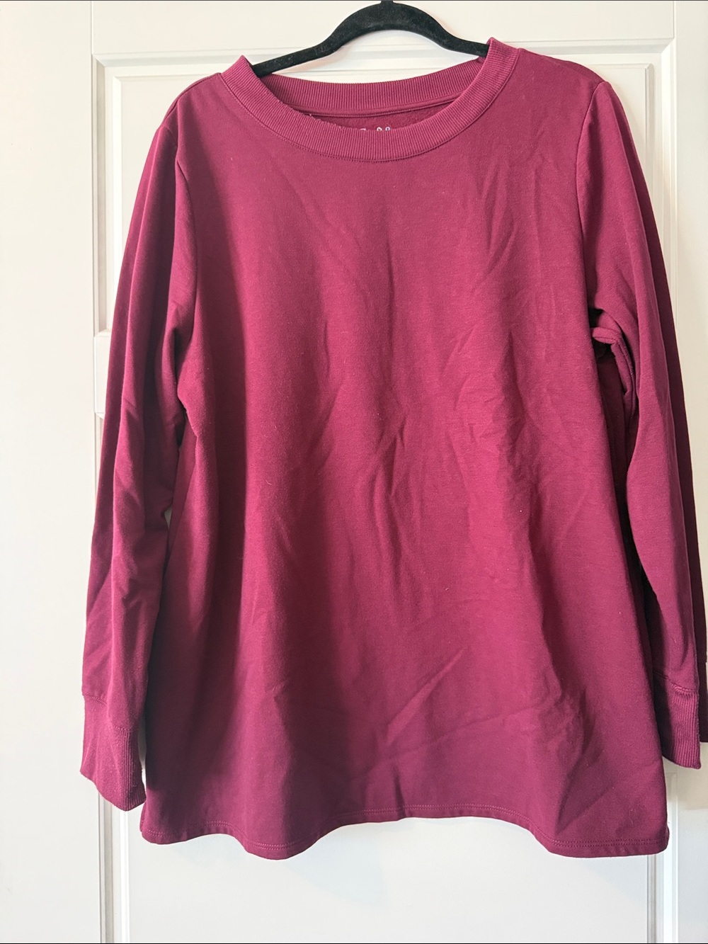 croft & barrow Berry Crewneck Long Sleeve Sweater